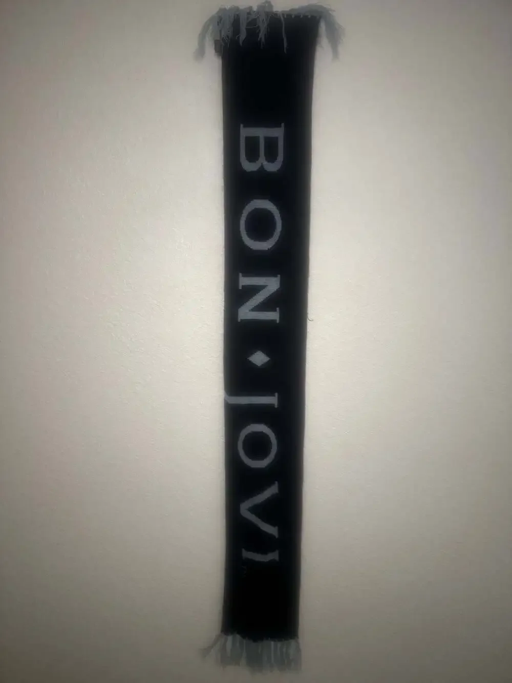 Vintage Bon Jovi Lost Highway Tour Knit Scarf